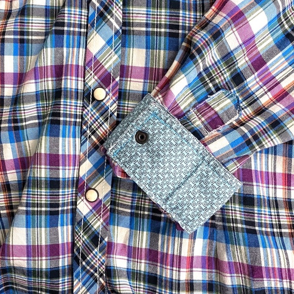 Panhandle Rough Stock Womens Pearl Button Shirt Texas Western‎ - Picture 8 of 10